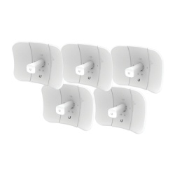 UBIQUITI LBE-5AC-GEN2-5 Kit de 5 LiteBeam 2x2 MIMO airMAX AC GEN2 CPE hasta 450 Mbps 5 GHz (5150 - 5875 MHz) con antena integrada de 23 dBi