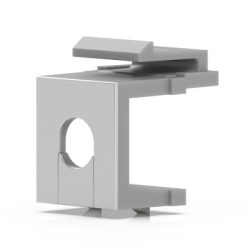 UBIQUITI UACC-KEYSTONE-BLANK-INSERT-TH Inserto Keystone Ciego Pasante / Snap-In / 12 Piezas / Gestión de Cableado / 6.3 x 14.6 x 18 mm