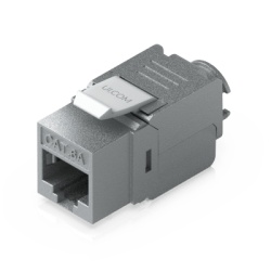 UBIQUITI UACC-KEYSTONE-JACK-C6A Keystone Jack / Cat6A / Terminación Toolless / Snap-In / 12 Piezas / 23-26 AWG