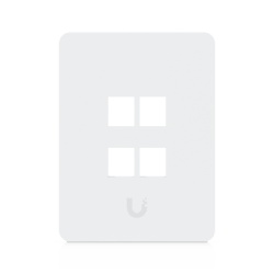 UBIQUITI UACC-WP-KEYSTONE-V-4P Placa Keystone / 4 Puertos / Superficie Pintable / Montaje 1-Gang / Paquete 4 Piezas
