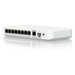 UBIQUITI USW-FLEX-2.5G-8-POE Switch PoE++ / 8 Puertos 2.5GbE / 1 Puerto 10GbE RJ45/SFP+ / 76W PoE / 30Gbps / 6.99 × 3.91 × 1.10 pulgadas