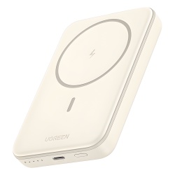 UGREEN 25208B Power Bank MagSafe de 10000mAh | 20W | Carga Inalambrica y por Cable USB-C | Sistema de Proteccion Inteligente | Tecnologia de Carga Rapida | Ultra Delgado | Ultra ligero | Compatible co