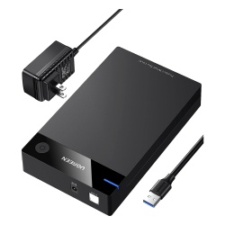 UGREEN 50423 Carcasa de Disco Duro para 3.5" y 2.5" (Enclosure) | Con Cable USB 3.0 | Para HDD 3.5" / SSD 2.5" | SATA I/II/III | UASP | Hasta 16 TB | Compatible con Windows Linux Mac OS | No Requiere
