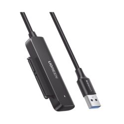 UGREEN 70609 Cable Adaptador SATA a USB 3.0 | SATA 3.0/2.0 | Soporta HDD y SSD de 2.5" | Soporta S.M.A.R.T TRIM UASP | No Requiere Adaptador de Corriente | Cable 50 cm.