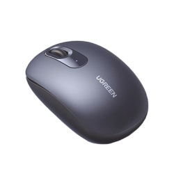 UGREEN 90550 Mouse Inalambrico 2.4G 800/1200/1600/2400 DPI | Funcion de 3 botones | Alcance 10m | Silencioso | Ergonomico | Anti-caida y Anti-interferencias | Bateria Alcalina AA incluida | Midnight B