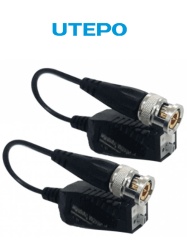 UTEPO TVT445017 UTEPO UTP101PHD4BPAQ - Paquete de 100 pares de transceptores pasivos 4 en 1 soporta 4MP a 200M 1080p a 250M 720p a 300M en CVI compatible con HDCVI TVI AHD y CVBS con 2 terminal