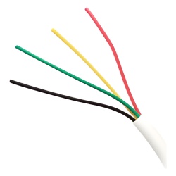 VIAKON 92-73 Bobina de Cable de 305 Metros (1000 Pies) 4 x 18 AWG Aislamiento Individual de Policloruro de Vinilo (PVC) con Propiedades Antiflama para Aplicaciones en Sistemas de Seguridad.