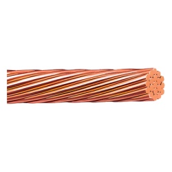 VIAKON H-482/100 Cable Electrico de Cobre Desnudo Calibre 2/0 AWG 19 Hilos (100 metros).