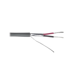 VIAKON OT69 Cable 2 x 24 AWG / Blindado / Cubierta FR-PVC / Bobina de 500 metros
