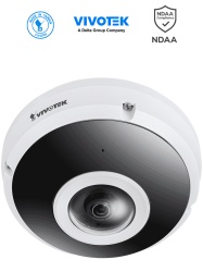 VIVOTEK VIV0080004 VIVOTEK FE9382-EHV-v2 - Camara IP fisheye exterior 6 MP panoramica 360 Smart IR II 20m Deep Search WDR Pro Smart VCA Stream III microfono integrado ciberseguridad Trend Mic