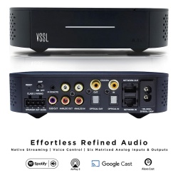 VSSL A1X Amplificador una Zona 2 Canales 50 W por Canal con Chromecast Alexa Cast Airplay Spotify Connect: funciona con Google Assist - Img 2