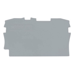 WAGO 2002-1291: placa final e intermedia de 0.8 mm, gris - Img 2