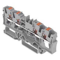 WAGO 2204-1401: borna de paso de 4 conductores, 4 mm², 32 A, 800 V, Push-in CAGE CLAMP® - Img 3