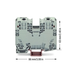WAGO 285-135: borna de paso de 2 conductores, 35 mm², POWER CAGE CLAMP, 125 A - Img 3