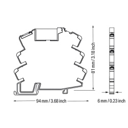 WAGO 857-304: módulo con relé de 24 VCC, 1 inversor, 6 A, 6 mm, Push-in CAGE CLAMP® - Img 5