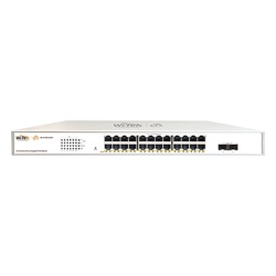 WI-TEK WI-PCES326GF Switch Administrable PoE / 24 puertos PoE af/at Gigabit / 2 x SFP Gigabit / Administracion Cloud Gratuita / Presupuesto 370 W