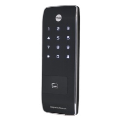 YALE-ASSA ABLOY 89410E Cerrojo Slim / 11 mm / 40 Usuarios / Codigo PIN / Alarma / Cierre Automatico / 4 Pilas AA / Puerto 9V / RF Opcional
