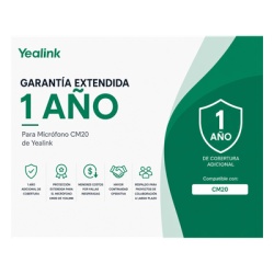 YEALINK CM20-AMS-1YEAR Garantia Extendida de 1 Ano para Microfonos CM20 de Yealink
