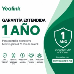 YEALINK MB75PRO-A02-AMS-1YEAR Garantía Extendida de 1 Año para MeetingBoard 75 Pro de Yealink