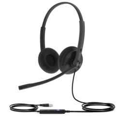 YEALINK UH34-LITE-DUAL-TEAMS-USB-C/A Diadema Cableada Yealink UH34 Lite Dual USB-C/A con Almohadillas de Espuma y Certificacion Microsoft Teams / UC