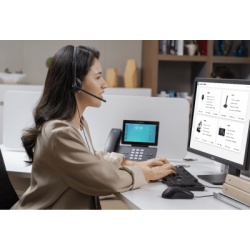 YEALINK UH34-LITE-MONO-TEAMS-USB-C/A Diadema Alambrica UH34 Lite Mono Teams de Yealink USB-C/A con Almohadillas de Espuma