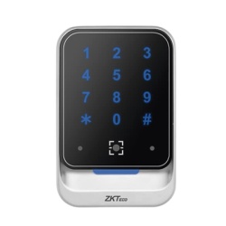 ZKTECO QR-600-HKE Lector Wiegand de Codigo QR Proximidad y Teclado / IP65 / Carcasa Metalica / QR Dinamico / RS485 OSDP
