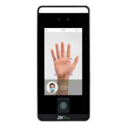 ZKTECO SPEEDFACEV5LQR Terminal Biométrica / Reconocimiento Facial Visible Light / QR Code / Palm Vein / Detección de Mascarillas / Pantalla Táctil 5" / 6,000 Plantillas Faciales / 3,000 Plantillas Palma / TCP-IP / WiFi Opcional