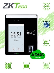 ZKTECO ZKT0650025 ZKTECO SpeedfaceH5L - Terminal de Control de Acceso y Asistencia/ 6000 Rostros/ 10000 Tarjetas o QR/ 6000 Huellas/ 3000 Palmas/ Pantalla Touch de 5/ Reconocimiento a 2m/ Serie Visibl