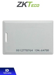 ZKTECO ZKT0760006 ZKTECO IDCARDKR2K - Tarjeta ID con Frecuencia de 125 kHz Tipo Clamshell (Perforada y Con Grosor de 1.88 mm) con Folio Impreso