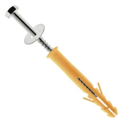 AccessPRO AC-4TOR Tornillo P / Tope Estacionamiento / Reductor D / Velocidad / 12 Cm / Con Arandela / Taquete D / Plastico.