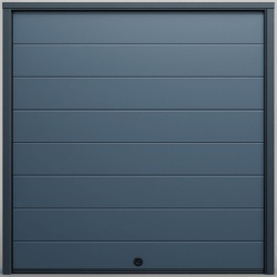 AccessPRO APDOOR-208L Puerta de Garage / Estilo Americano / Línea Central / Aislada / 20×8 pies / Acabado Deluxe / Color Gris
