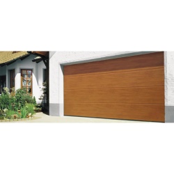 AccessPRO GARAGE98-W Puerta de Garage D/ Alta calidad / 9x8 pies / AISLADA / Estilo Americana / Imitacion Madera / Golden Oak / Linea Central .