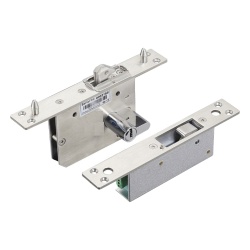 AccessPRO PROEB230C Cerradura electrica para puertas corredizas tipo gancho / apertura con llave ambos lados / Abierto en caso de falla/ IP65