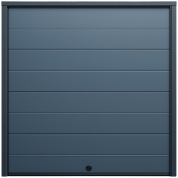 AccessPRO SEC-DOOR12-21L Seccion para puerta de Garage / Lisa / Linea Central / Panel de 21" / Color GRIS / 12 pies Ancho / Estilo Americana.