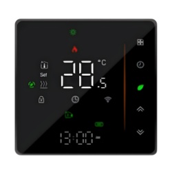 AKUBELA BAC006EZB Termostato con tecnologia inalambrica ZigBee 4PIPE V Fancoil / 110 - 120VCA