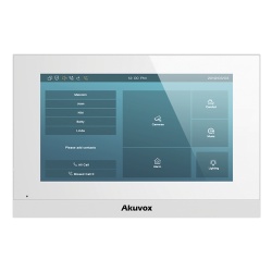 AKUVOX C313W Monitor Color Blanco Linux / Pantalla Touch de 7 Pulgadas / SIP / POE / WIFI / Compatible con Frentes de Calle Akuvox