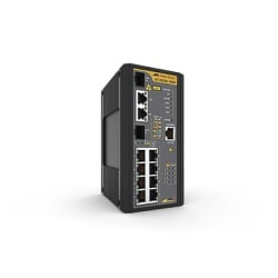 ALLIED TELESIS AT-IS230-10GP-80 Switch Industrial PoE+ administrable de 8 Puertos 10/100/1000 Mbps + 2 puertos SFP Combo 120 W