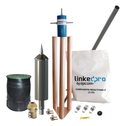 APLICACIONES TECNOLOGICAS AT-5315-KIT Kit Pararrayo PDC Flash Captor Avance de Cebado:15 µs. Diametro de Proteccion Max: 70 m. Incluye Electrodo y Accesorios p/Torre.