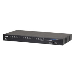 ATEN CS17916 Consola KVM USB | 16 Computadoras HDMI | Hub USB 2.0 | Modo Multipantalla | Video DynaSync? | Soporta Audio | Calidad 1080p/1920x1200 | Soporte Multiplataforma