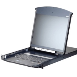 ATEN KL1108VN CONSOLA LCD DUAL RAIL CON SWITCH KVM POR IP INTEGRADO MULTI-INTERFAZ | CAT 5 DE 8 PUERTOS DE 1 CONSOLA LOCAL Y 1 CONSOLA REMOTA