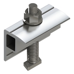 BASEL N00014 Abrazadera Final / End Clamp / Compatible con Modulos 30-40 mm / Para Sistemas N Rail y S Rail BASEL / Fijacion de Paneles Solares - Img 2