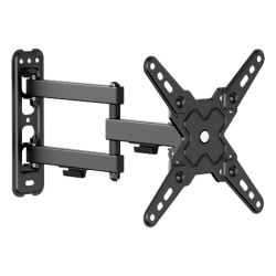 BRATECK LDA40-223 Soporte de Pared Articulado para Pantallas o Monitores | Compatibilidad VESA 75x75 - 200x200 / Hasta 43 Pulgadas | Capacidad Maxima de Carga 20 kg | Fabricado en Acero