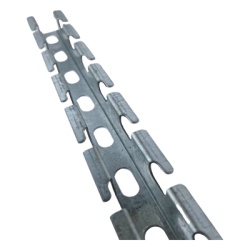 CHAROFIL CH-SUJP-EZ Sujetador Universal Profundo Multiusos Tramos de 3 metros de largo Con Acabado Electro Zinc Complemento Ideal Para la Instalacion de Charola Tipo Malla
