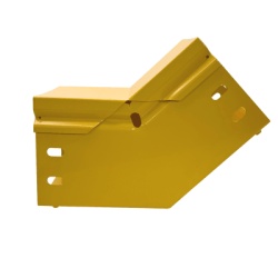 CHAROFIL CHFBVI454X4R8EPK CHFIBER Curva Vertical Interior de 45Â° de Aluminio para Fibra Optica 4" de Peralte 4" de Ancho y Radio de 8" con Pintura Epoxica Amarilla Incluye Tapa un Par de Coples y Tor