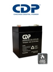 CHICAGO DIGITAL POWER CDP433035 CDP B-12-4.5 SLB 12-4.5 - Bateria de respaldo de 12V a 4.5AH / Bateria libre de mantenimiento y facil instalacion / Compatible con CCTV y DSC