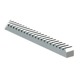 COMUNELLO 1140-0518-001 260 Cremallera Modulo 6 / Fabricada en Acero / Compatible Con Motores Para Puertas Corredizas Con Pinon Modulo 6