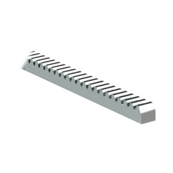 COMUNELLO 1140-0518-001 260 Cremallera Modulo 6 / Fabricada en Acero / Compatible Con Motores Para Puertas Corredizas Con Pinon Modulo 6