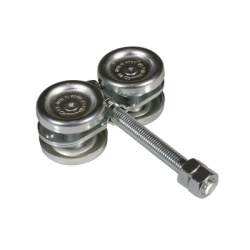 COMUNELLO 1991-8125 ECO KIT 4C - M / Kit de Carretillas de Cuatro Ruedas / Carga Soportada de 150 lbs / Incluye Dos Carretillas Para Puertas Colgantes