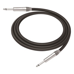 COSMICONN CGT-PM-PM-L-3M Cable de Audio / Conectores 1/4 in Mono / Triple Blindaje / Cobre Puro / 3 m (9.8 ft) / Carcasa Cromada
