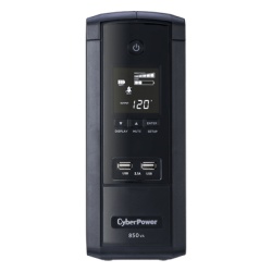 CYBERPOWER BRG850AVRLCD UPS Inteligente LCD / 850 VA / 510 W / Linea Interactiva con AVR / Onda Senoidal Simulada / 10 Tomas NEMA 5-15R / Proteccion Ethernet y Coaxial / 2 Puertos USB de Carga / Certi